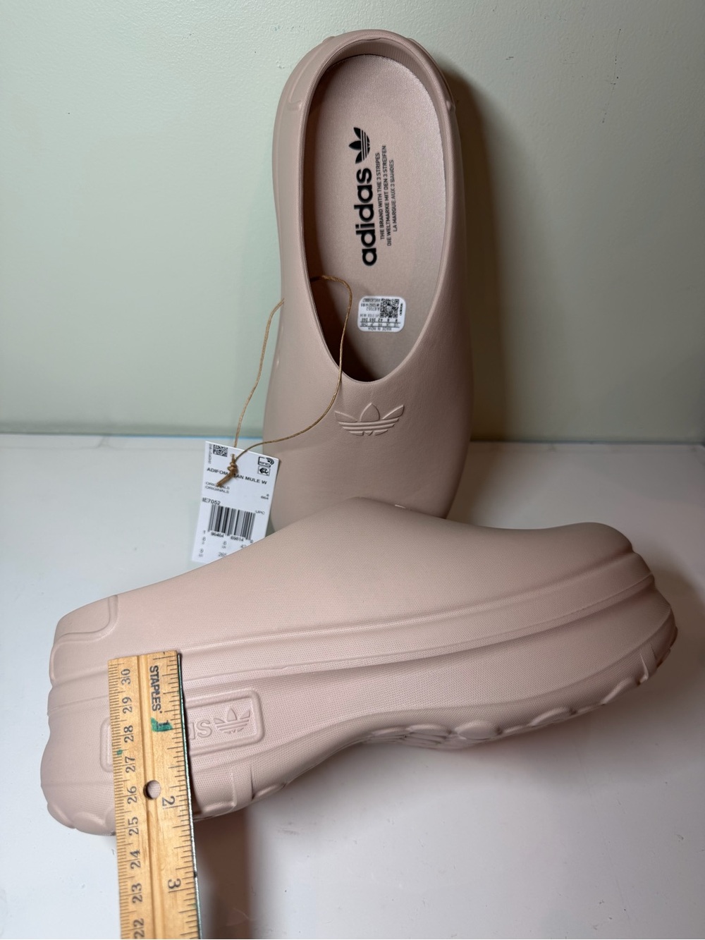 adidas - Size 9 - Women's Adifom Stan Mule Originals Taupe IE7052 - New - Picture 6 of 7